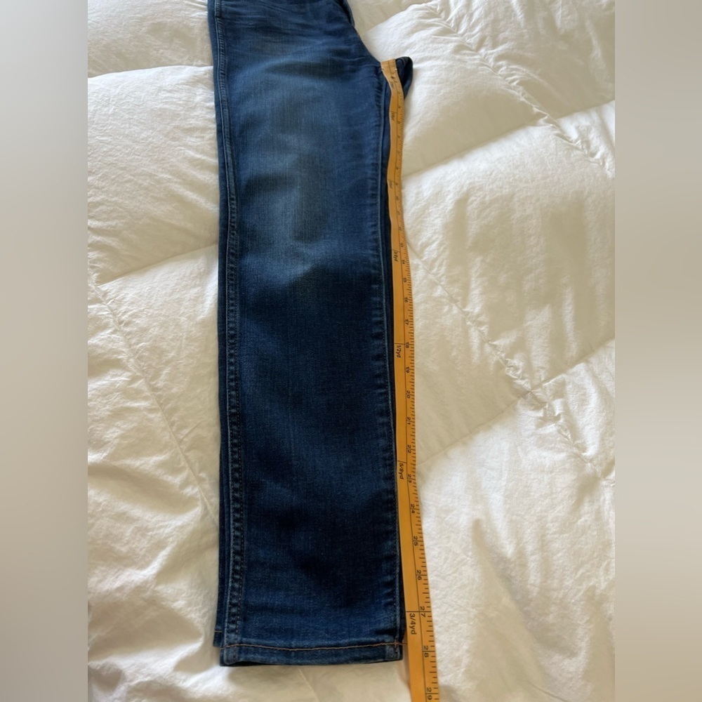 MADEWELL Women's 10" High Rise Skinny Jeans 5-Pocket Medium Wash Raw Hem SZ 28 - Picture 8 of 8